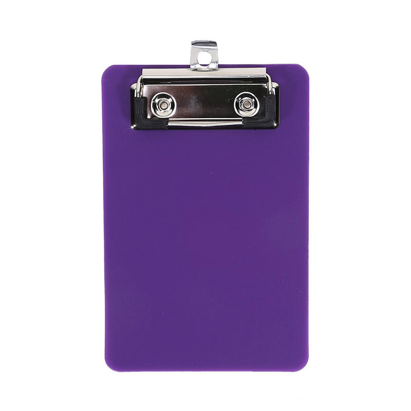 A7 Frosted Color Transparent Mini Clipboard with Clip for Sticky Notes Portable Writing Board Document Holder Small Bill Organizer