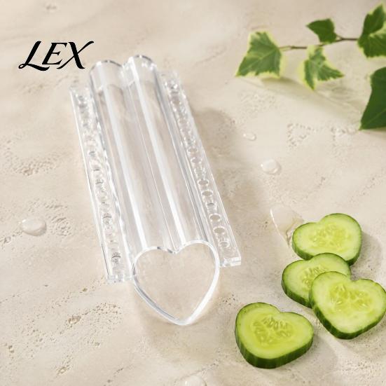 Reusable Vegetable Molds for Farm Cucumber Growing Mold, Heart Shaped, Clear Fruit Shaping Transparent Mold Plastic Zucchini Gardening Supplies