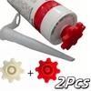 2pcs Tools Flexible Gear-Style Tube Caps, Durable Plastic, Prevents Glue Hardening, for Silicone Repair, Outdoor Use, Gift