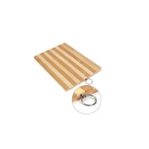 

Бамбуковая разделочная доска с подвесным кольцом
