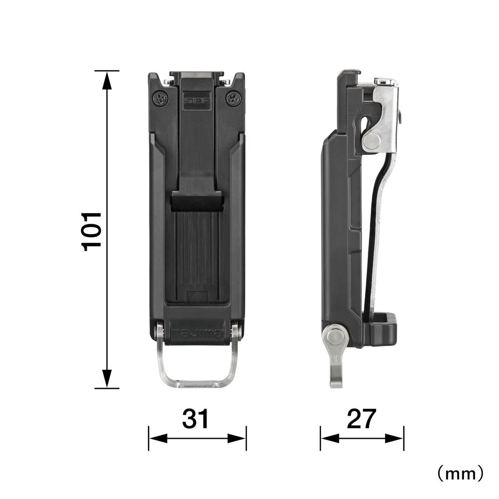 Tajima Safety System Sicherheitshalter für Torsogürtel Clip-Typ Harz Schlank SFC-SHLD Schlanker Typ, bei dem man sich keine Sorgen machen muss, wo