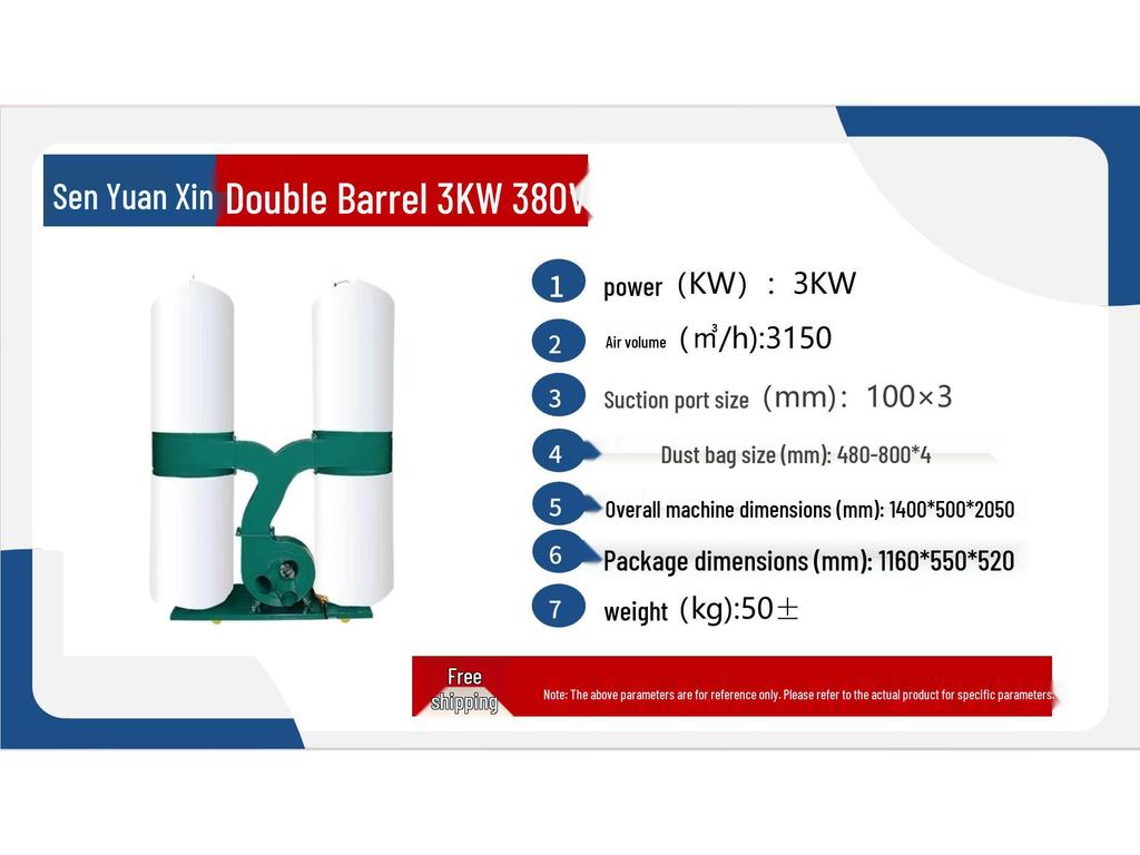 Industrial Power Dust Collector for Workshop and Engraving Machines