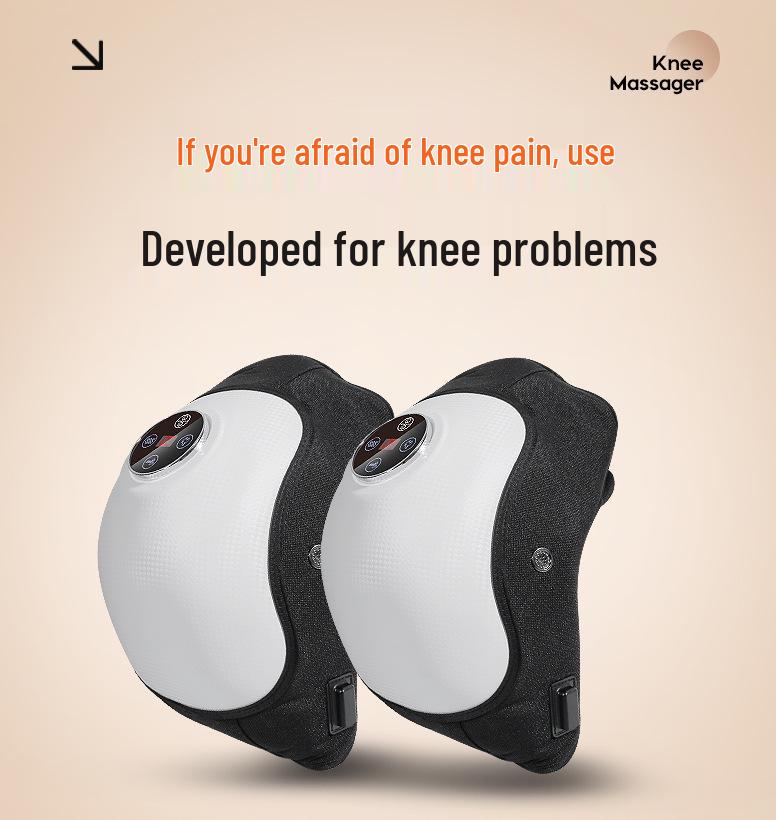 Airbag Kneading Leg & Knee Massager with Shoulder and Neck Vibration & Hot Compress