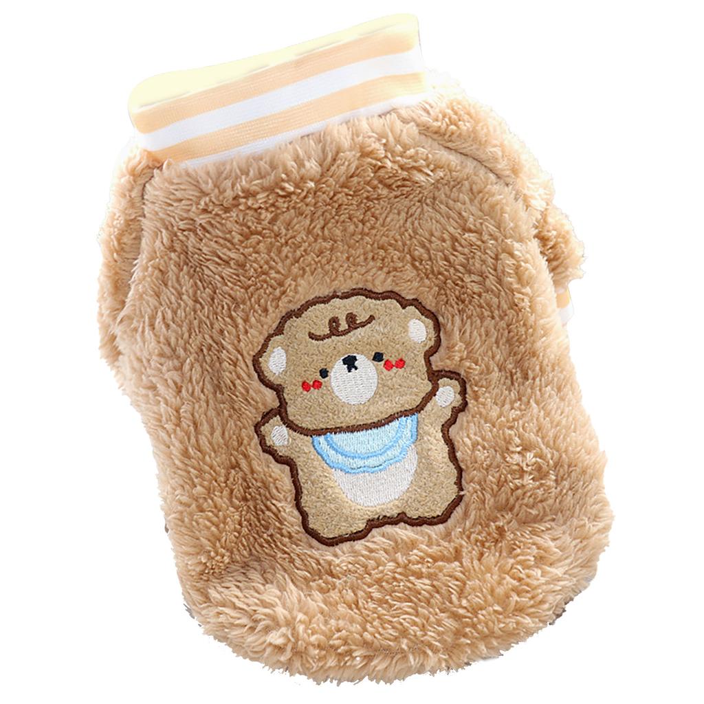 Warm Dog Shirt Soft Cute Fashionable Plush Puppy Pullover Clothes for Teddy Bichon Cat for Autumn Winter