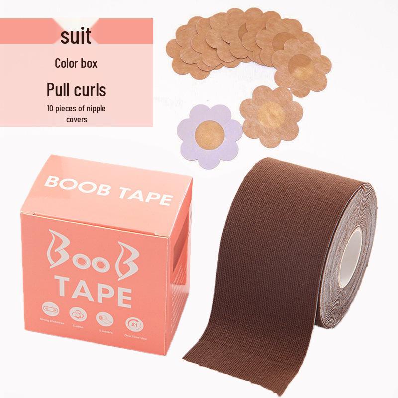 Elastic Fabric Breast Lift Tape: Transparent, Breathable, Cuttable, Anti-Sweat, Sports-Ready Bra Pads for Women.