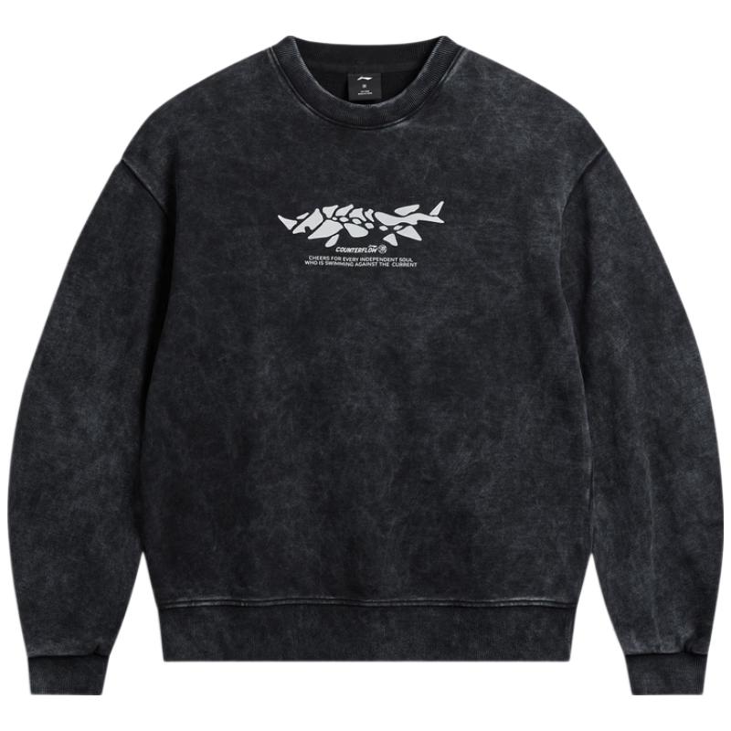 Li-Ning Unisex Crewneck Pullover Sweatshirt AWDW171 M