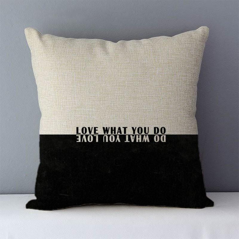 Short Plush Material Pillowcasedream Believe Achieve Letters Printed Quality Cozy Cushion Cover Home Decorative Pillows Square