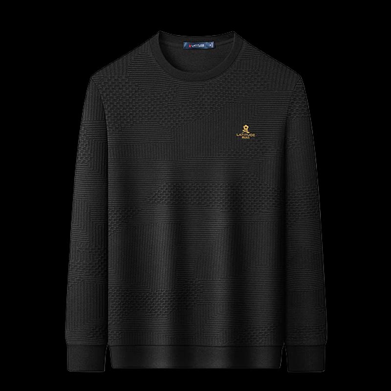 MONTAGUT Men's Casual Cotton Blend Long-Sleeve T-Shirt