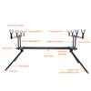Retractable Fishing Rod Stand Detachable Metal Adjustable Casting Rods Holder