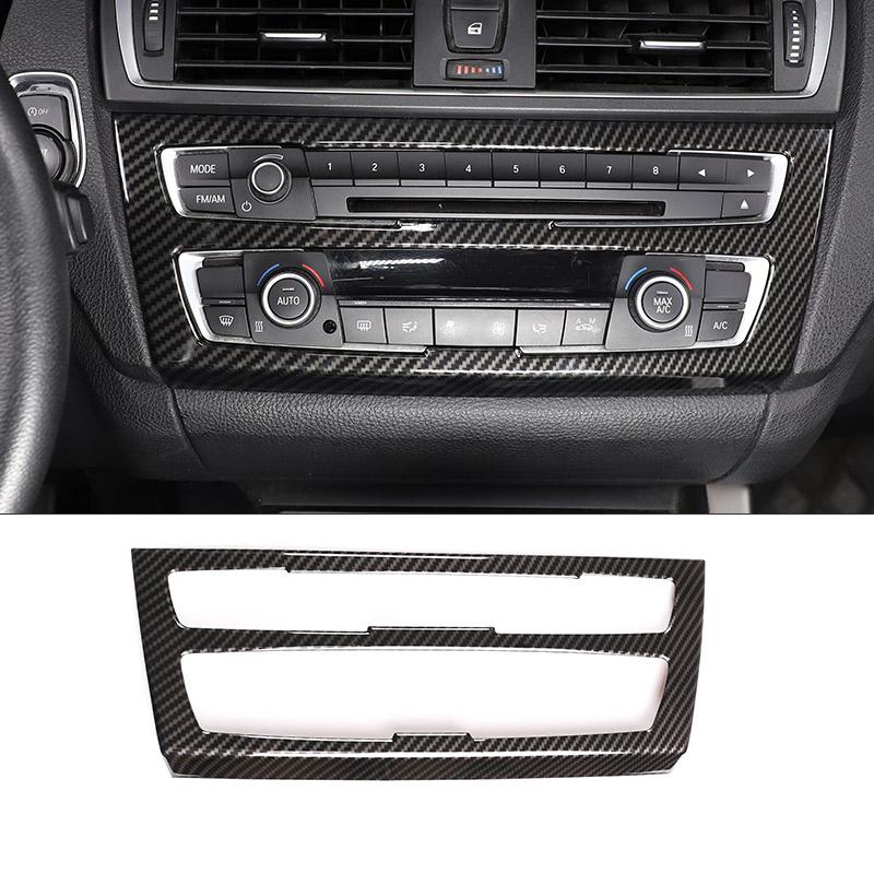 Für BMW 1 2er F20 F21 F22 F23 2012-2018 ABS Kohlefaser Auto Mittelkonsole Innendekor Aufkleber Autozubehör