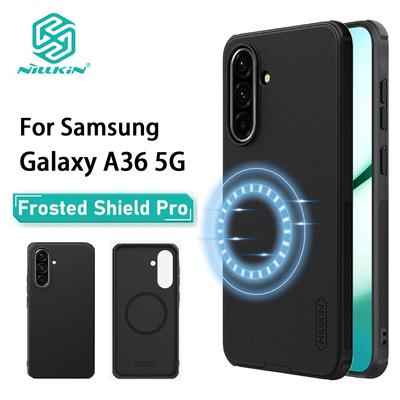 Für Samsung Galaxy A36 5G Handyhülle Nillkin Super Frosted Shield Pro Magnetische Harte PC+TPU Schale Stoßfeste Rückseite