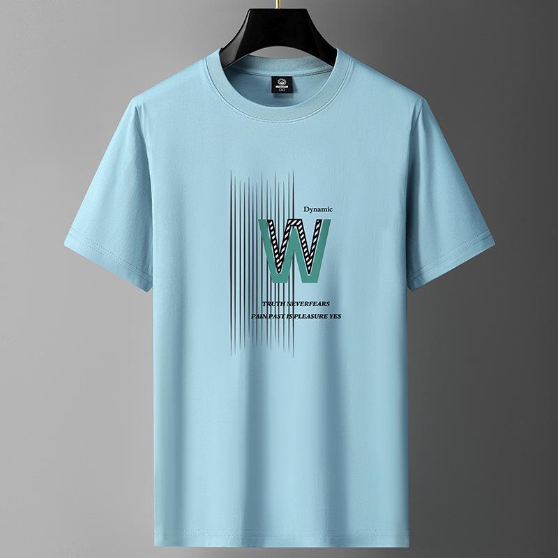 Men's Cotton Short-Sleeve Loose-Fit T-Shirt – Casual Handsome Style