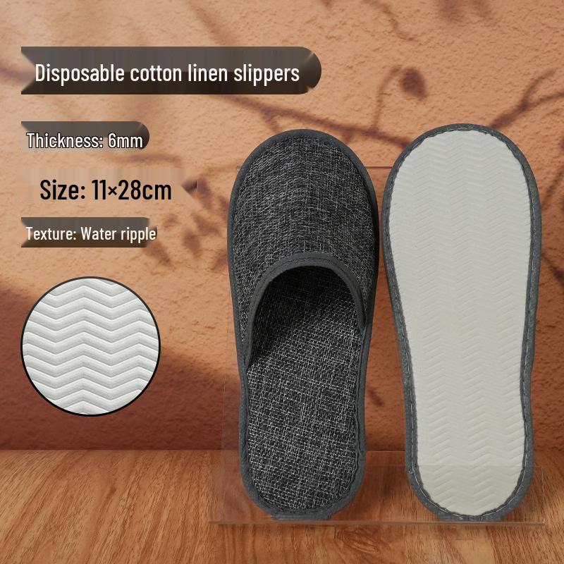 Jingyu Thickened Non-slip Disposable Hotel Slippers