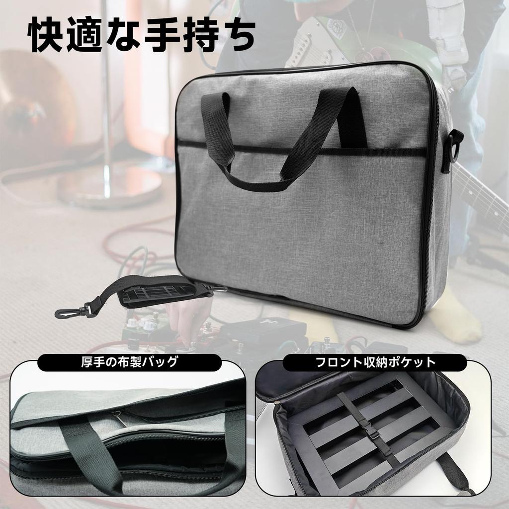 Aluminum Effects Pedal Board with Velcro Closure and Bag Alloy, Ultra-Lightweight 0.72kg (40.5x30.5cm)
