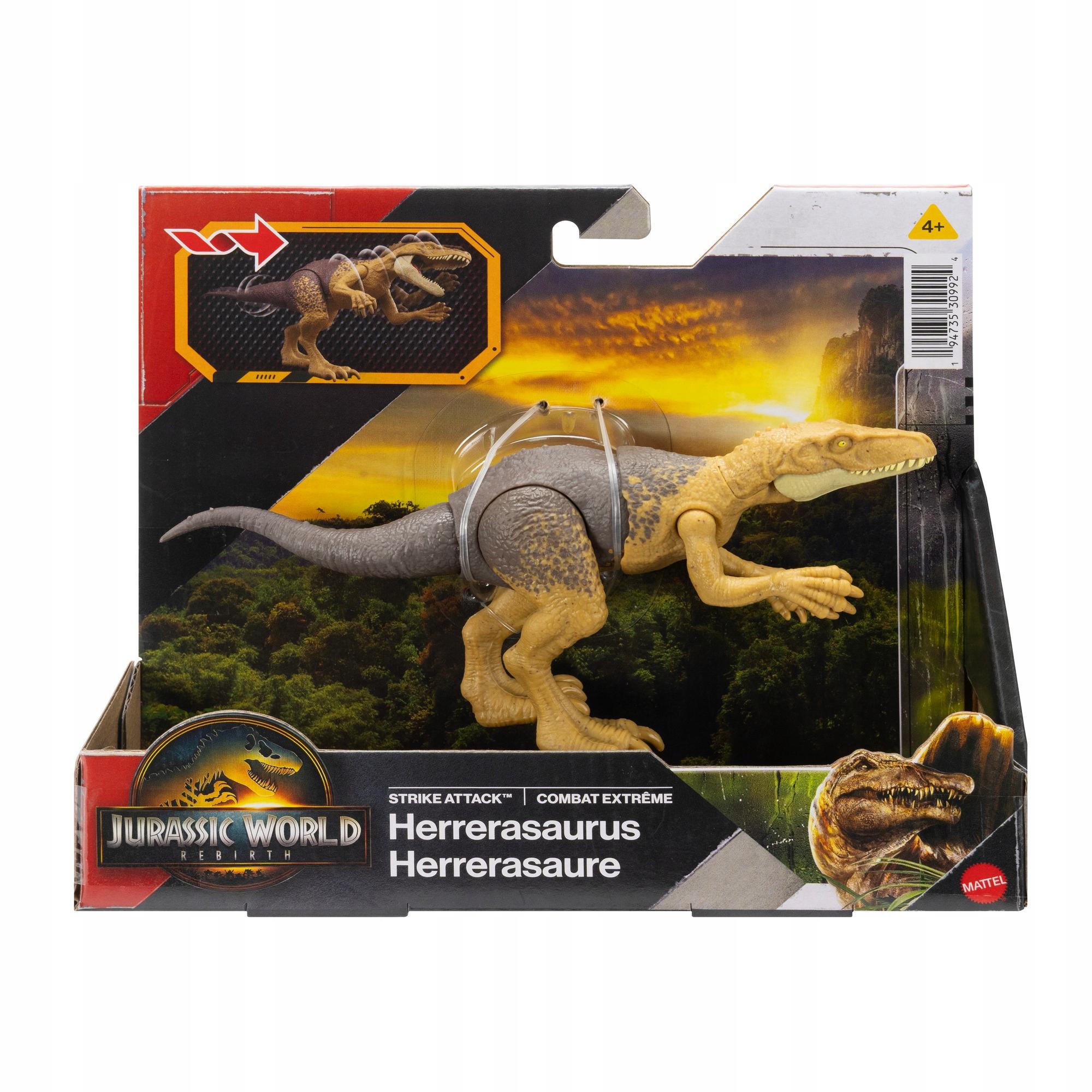 Jurassic World Rebirth Herrerasaurus Attacking Dinosaur