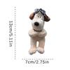 Decoração de embreagem de cachorrinho de pelúcia, limpador de para-brisa de carro, interruptor de seta, decoração, cachorro fofo, laço, boneca de limpador de para-brisa de carro, acessórios de interior