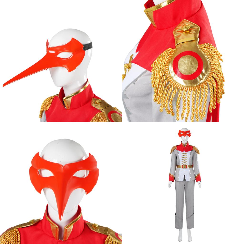 Persona 5 Akechi Goro Cosplay Costume Set With Mask For Anime Role Play