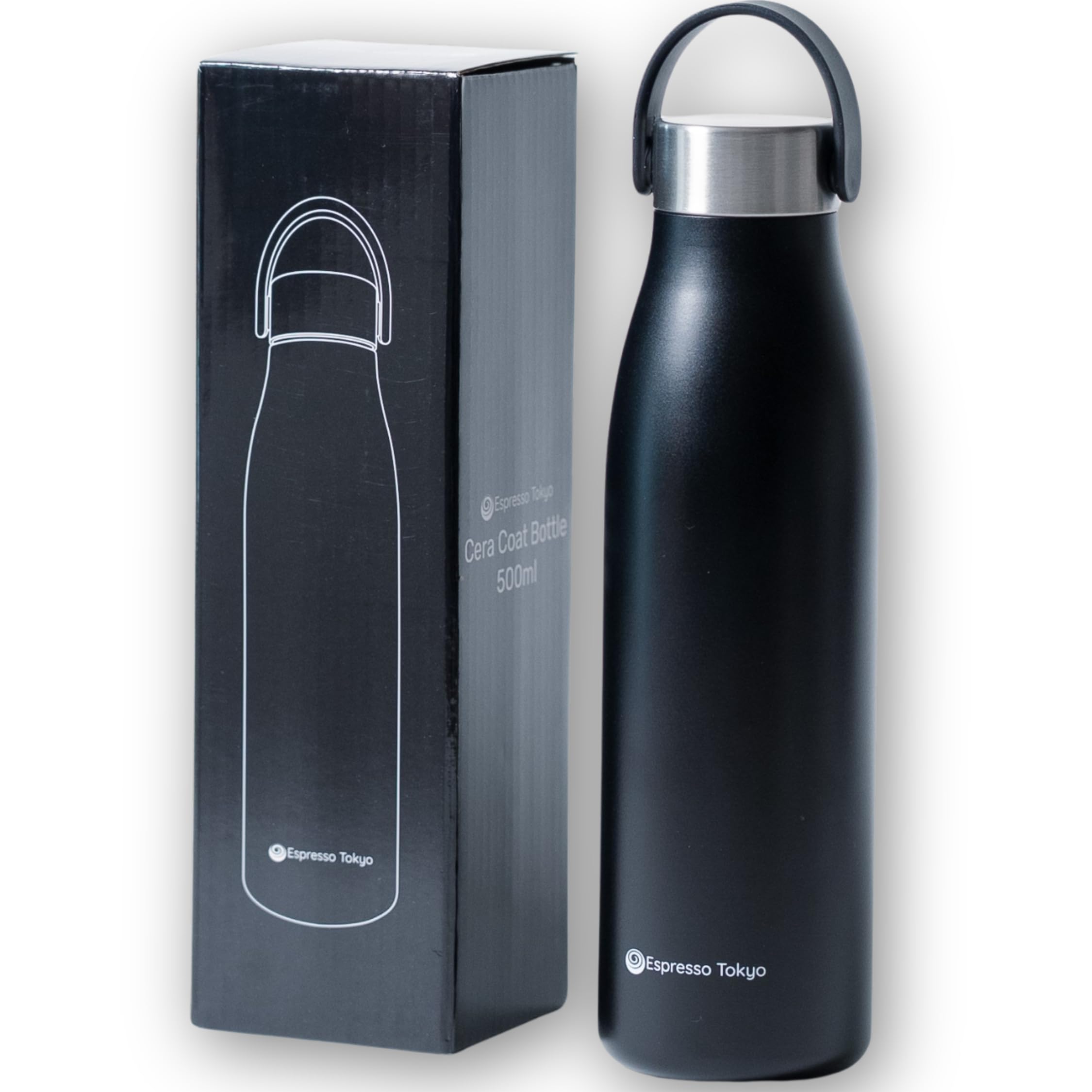

Espresso Tokyo Cerakote Bottle, Ceramic Coated, Dishwasher Safe, Keeps Coffee Hot or Cold, Keeps Coffee Fresh, Lightweight (500ml)