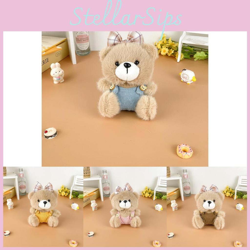 Teddy Bear Bow Plush Stuffed Toy Animal Doll Keychain Backpack Gifts Pendant