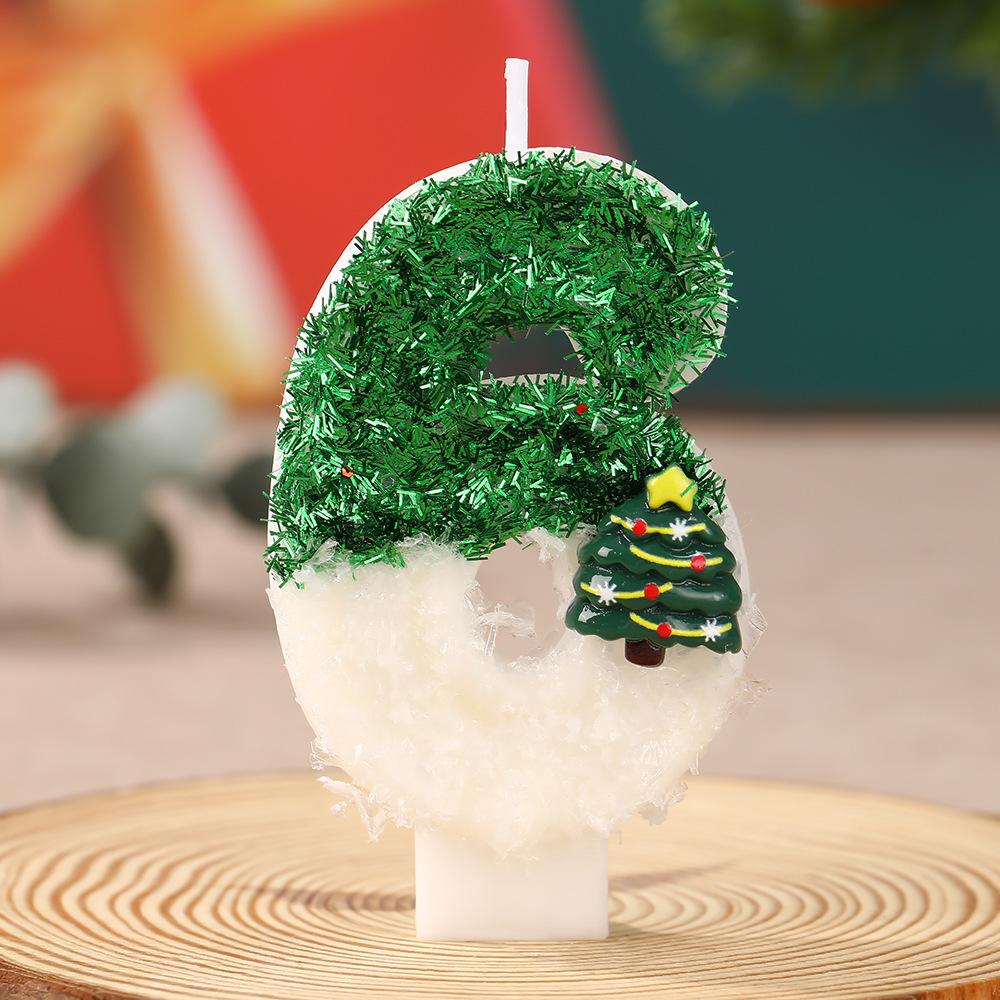 Handmade Christmas Tree Number Candles: Festive DIY Ornaments