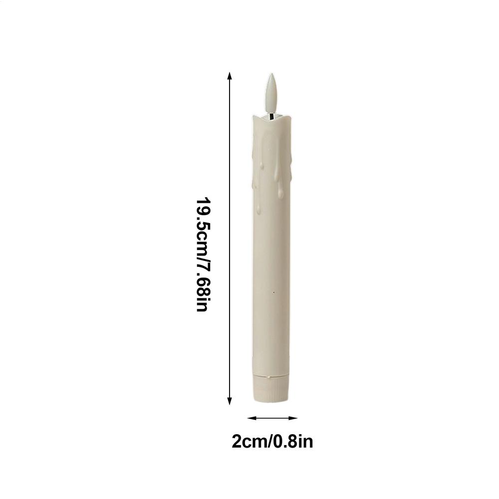 Flameless Candles 6 Pieces with Remote Timer LED Fake Candles Battery Operated for Indoor Outdoor Table Centerpieces Fireplace
