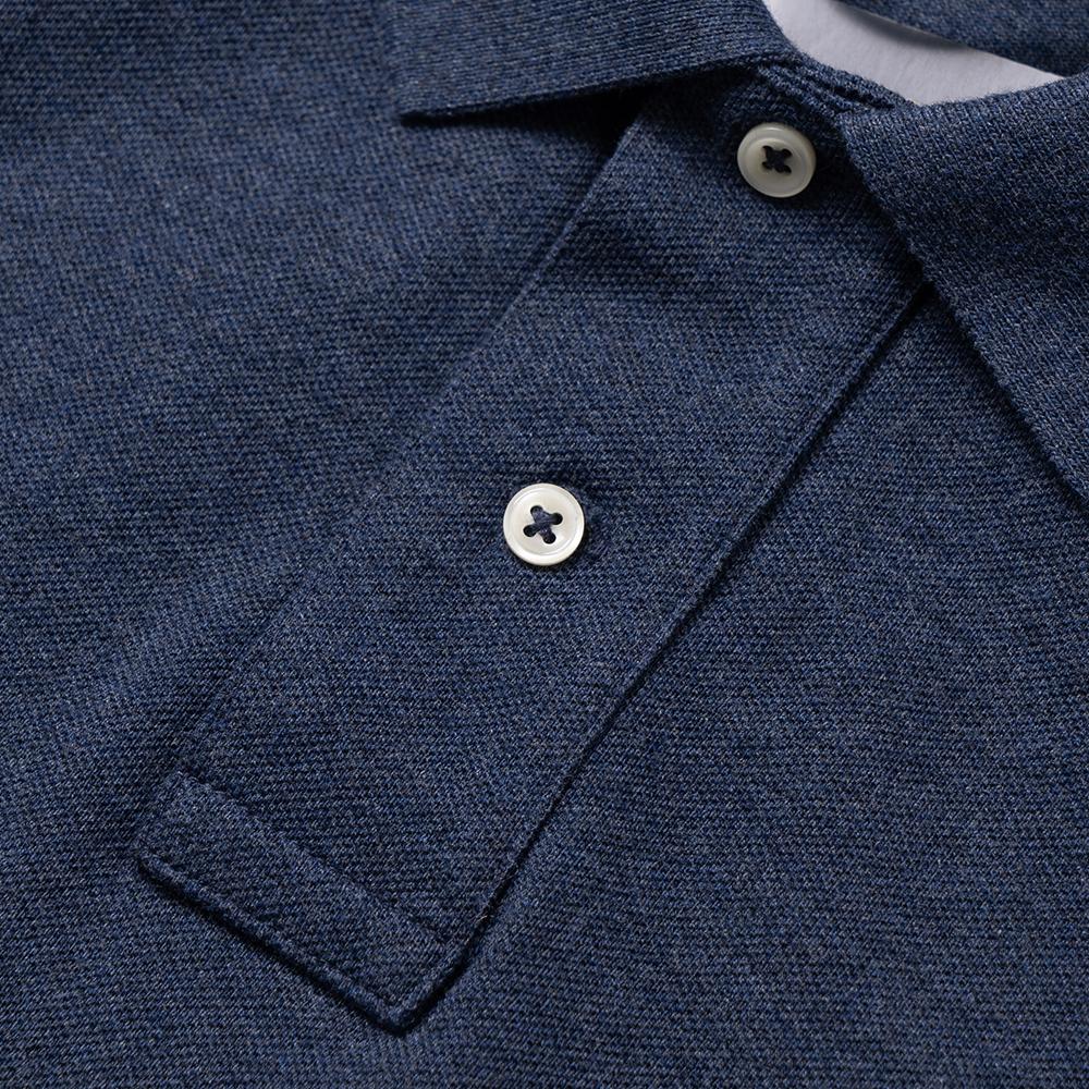 Polo Ralph Lauren Ss23 Solid Color Logo Embroidered Half Button Short Sleeve Polo Shirt Men Tops Navy-Blue 710794275-041