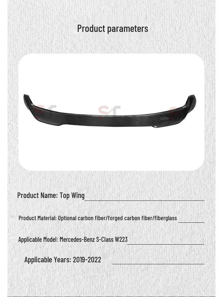 BMW X4 G02/X4M F98 Carbon Fiber Roof Spoiler Rear Window Wing