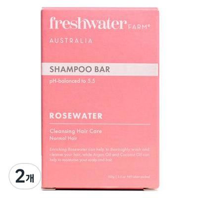 Fresh Water Farm Rose Water Shampoo Bar, 2, 100g