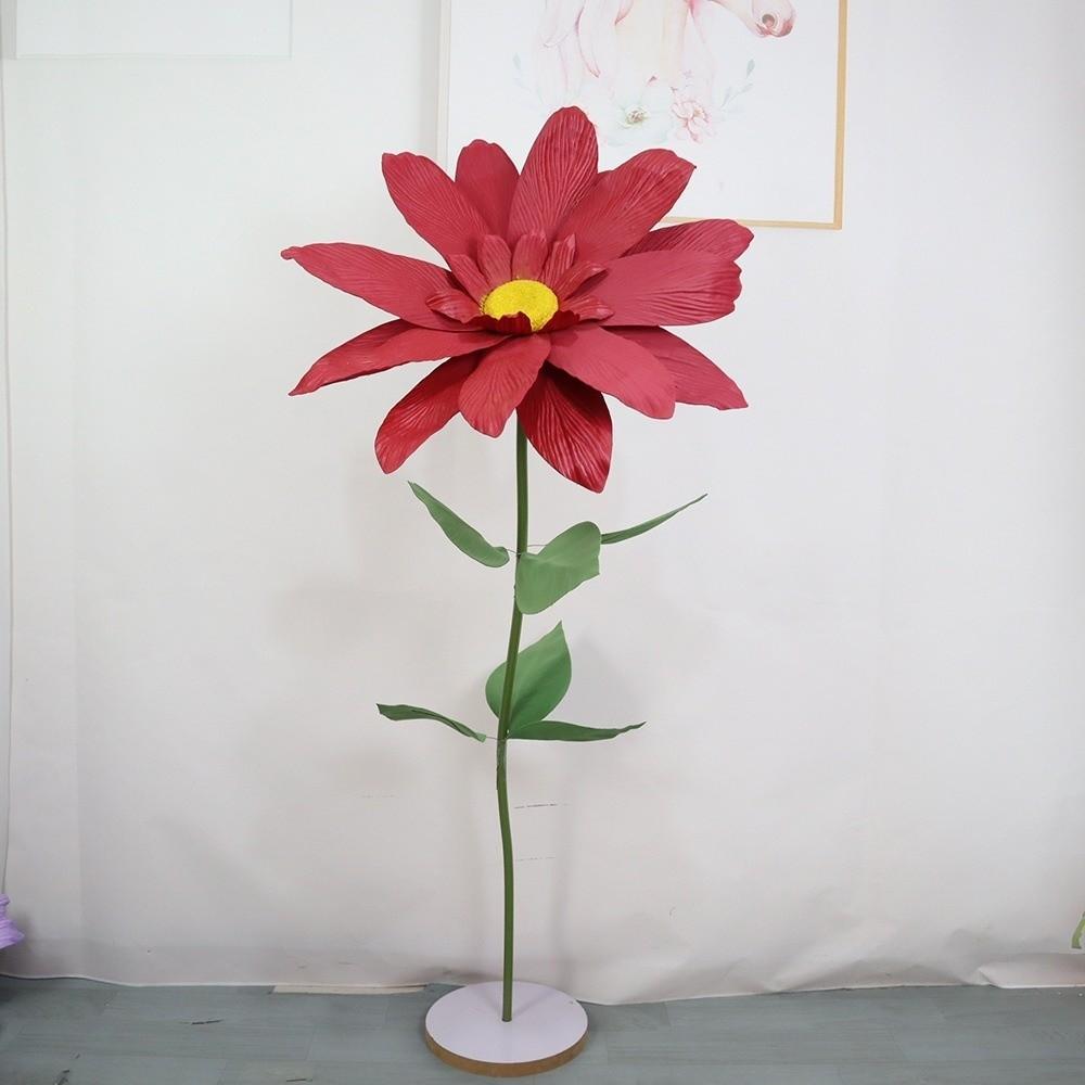 Nowy 50cm Sztuczny Stokrotka Duży Wielokolorowy Symulowany Kwiat Wodoodporny Pianka PE Stokrotka Dekoracja Ślubna