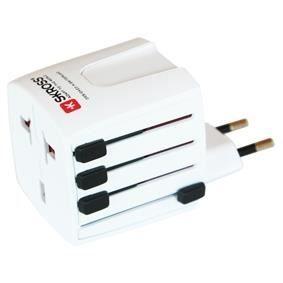 Univerzální adaptér MUV USB SKROSS - Bílý - Kompaktní - 2 kolíky - Asymetrický