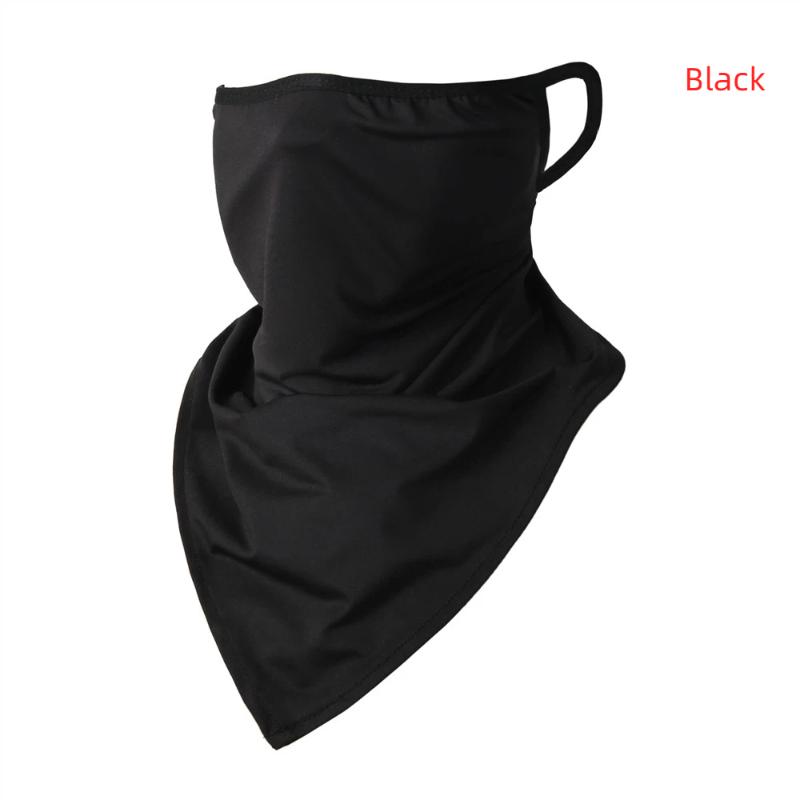 Maschera Estiva da Uomo Integrale Scaldacollo da Bicicletta Bandana da Ciclismo Maschera Protezione UV Traspirante Seta Ghiacciata Sciarpa da Appendere all'Orecchio per Esterno
