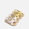 2025 new summer French cross with open toe stepping on shit sandals versatile casual beach shoes soft-soled sandals women