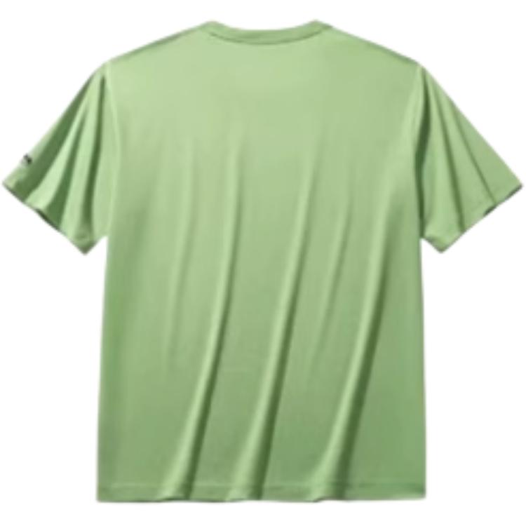 Anta Lifestyle Series Sport Casual Simple Solid Color Round Neck Pullover Loose Short Sleeve T-Shirt Unisex Tops Starry-Green 172528117-2