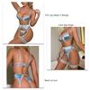 Lace Garter Lingerie Sets with Bra Garter Belt Leg Rings Lingerie Panty Breathable Soft Lace Underwear Set for Women