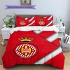 Girona FC Football Club  Pattern Bedding Quilt Set  Home Decoration  Gift (1 * duvet cover + 2 * pillowcase  without core)