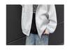 Autumn Men's Space Cotton Hooded Heavyweight Hoodie: Versatile Solid Color Jacket for Couples - Suitable for Spring and Autumn.