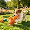 Soft Stuffed Animal Pet Toys Simulated Chicken Plush Dog Toy Squeaky Interactive Chew Toy Anxiety Relief for Pets Corgi Durable Bite Resistant