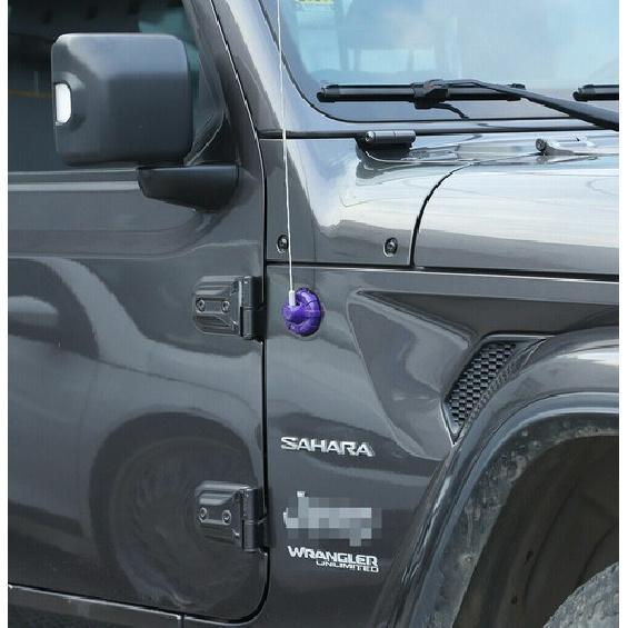 AM FM Antenna Mount Base Cover Trim For Jeep Wrangler 2007- JK JL JT Purple