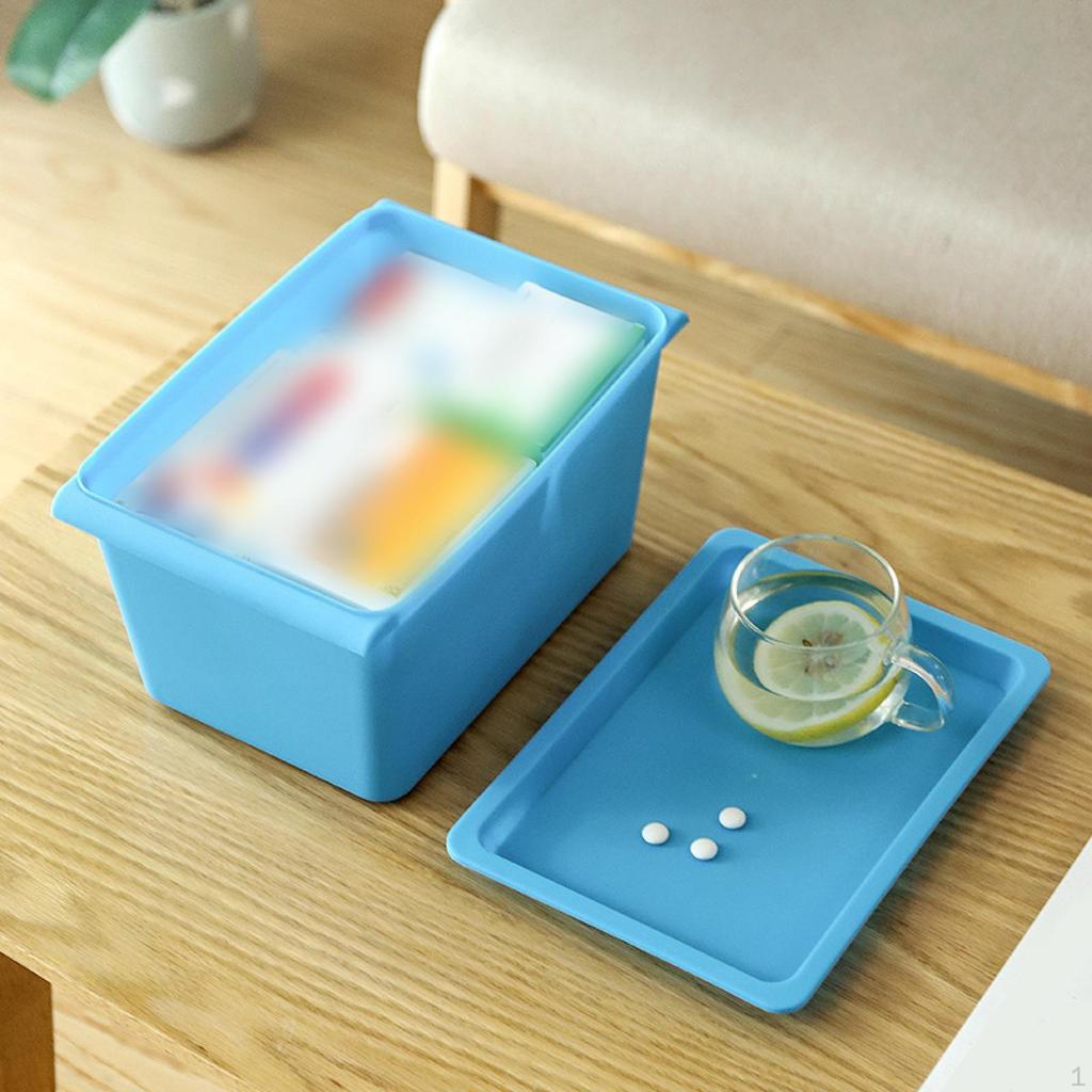 Storage Bin Closet Garage Organizer Box Stackable Lidded Baby Clothes Case for