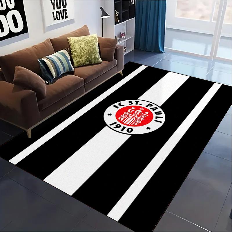 FC St. Tappeto Pauli per Soggiorno Camera da Letto Casa Decorazione Divano, Tappetino Antiscivolo per Giochi Bambini