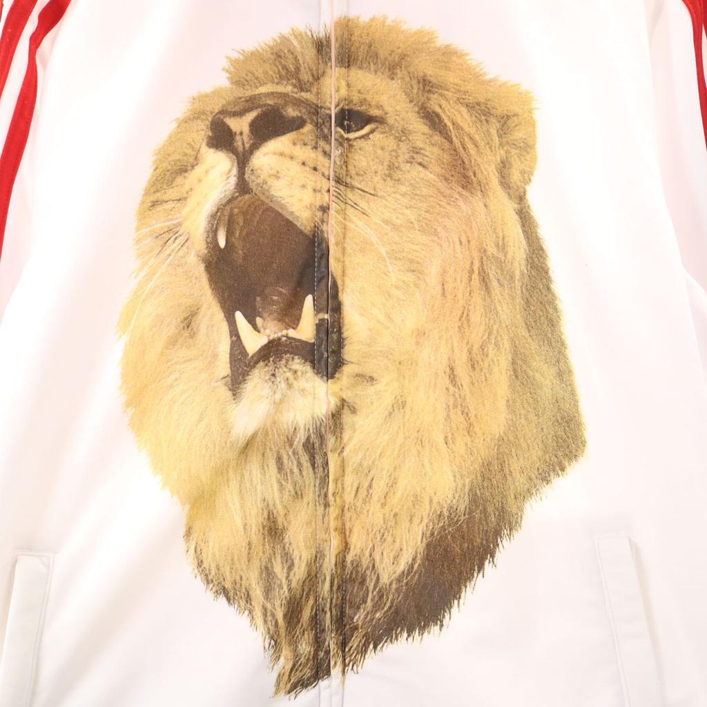 Adidas Embroidered Trefoil Logo Track Jacket M England Lion Jersey Men's Used