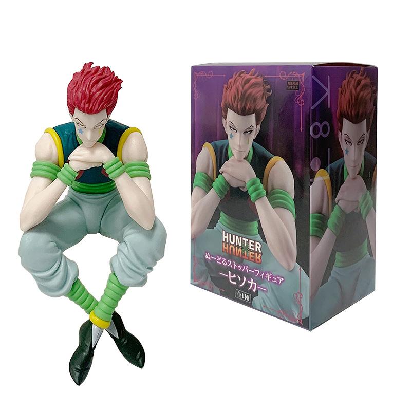 14cm Hunter×Hunter Animation Figure Phantom Troupe Hisoka Action Figure Noodle Stopper Room Decoration Noodle Stopper POLYVINYL CHLORIDE Miniature