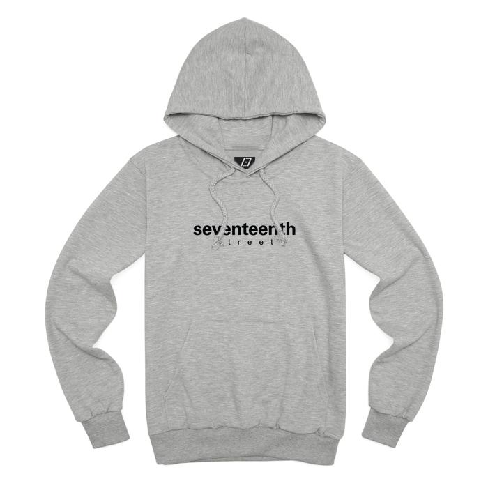 Seventeens Basic Logo Hoodie Gray 2Xl (Fleece-Lined)