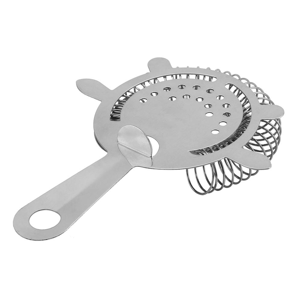 Bar Cocktail Strainer, Stainless Steel Filter Tool With Prongs for Home Restaurant, With Hanging Hole, Essential Bartender Tool for Mixing Drinks