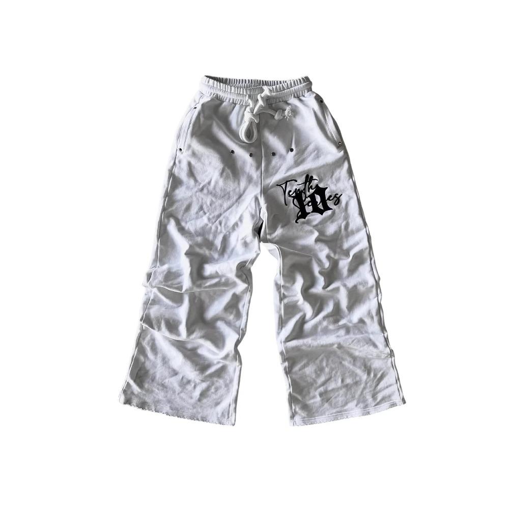 Y2K New Streetwear Sweatpants Men Women Joggers Harajuku Hip Hop Letter Graphic Embroidery Oversized Pants Goth Casual Trousers