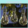 Rotatable Solar Outdoor Garden Camping Hanging Led Light Lamp Waterproof Bulb