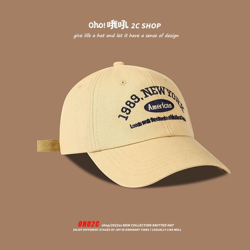 Letter cap Children's embroidery baseball cap Tide casual versatile face small visor men