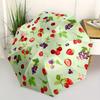 1pc Berry Pattern Automatic Opening/closing Umbrella, Reinforced 8-Rib Construction, Compact Travel Umbrella Yy250808129