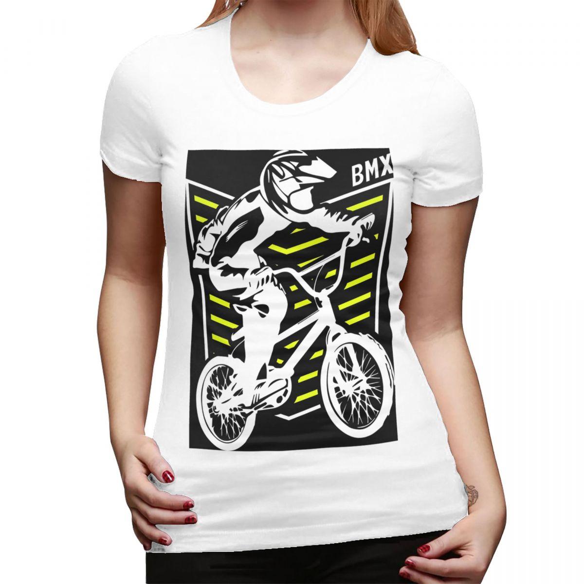 

Одежда для BMX Ретро Велосипед BMX Старая Школа Нашивка Футболка для Женщин Круглый Вырез Уличная Одежда Футболки Женская Одежда с Коротким Рукавом Топы S