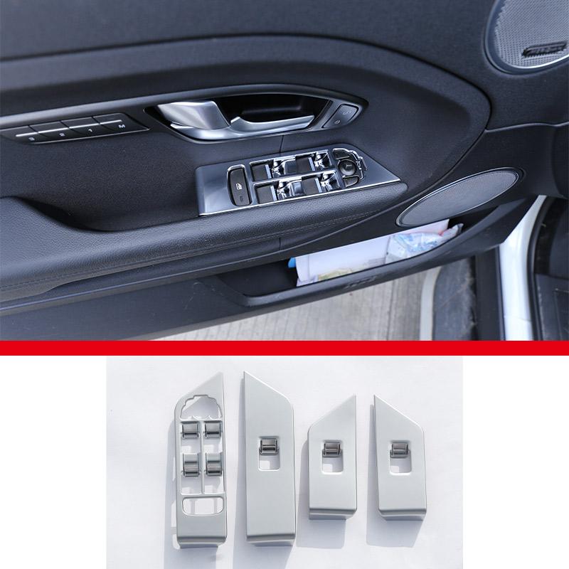 ABS Chrome For Land Rover Range Rover Evoque 2011-2018 Car Interior Gear Shift Console Decoration Cover Stickers Accessories